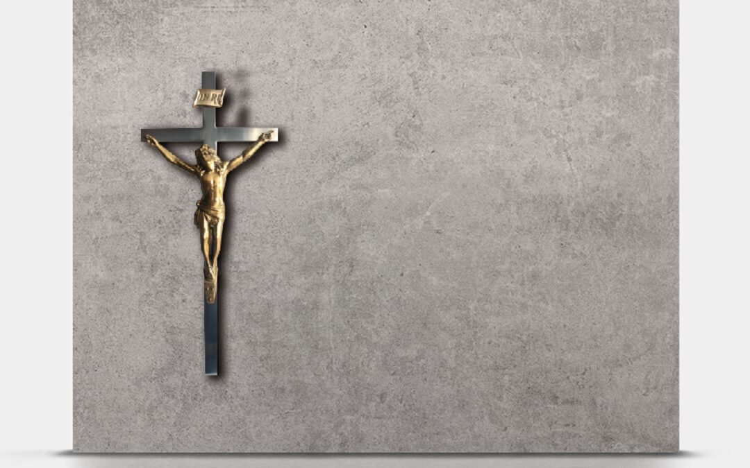 Lapida_01-30_cruz_acero_inoxidable_bronce_jesucristo_crucificado