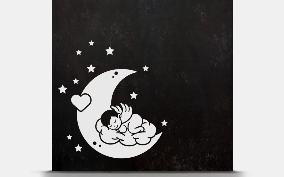 Lapida_Columbario_02-61_infantil_luna_bebe_angel_estrellas