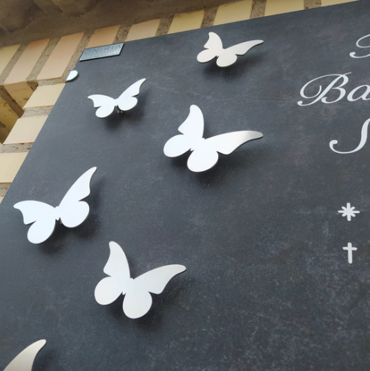 mariposa_acero_inox_marmolista_apliques_lapidas mariposas de acero inoxidable como apliques para lapidas