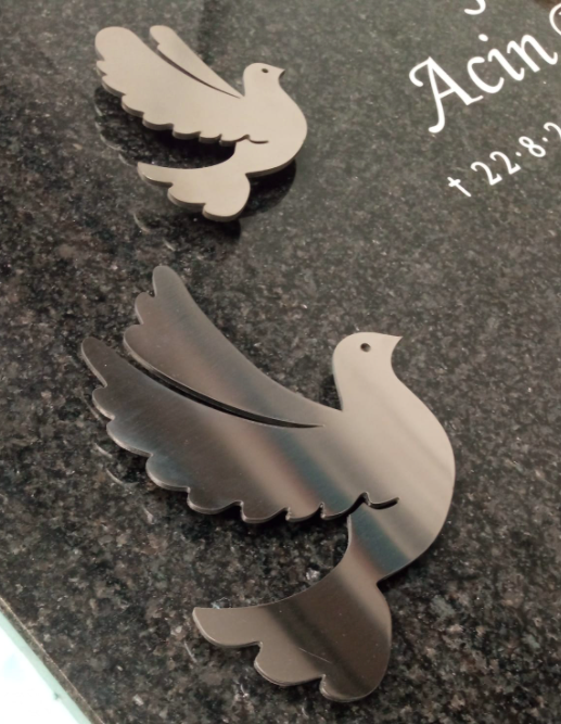 palomas_acero_inox_lapida_marmolista Palomas de acero inoxidable para lapida